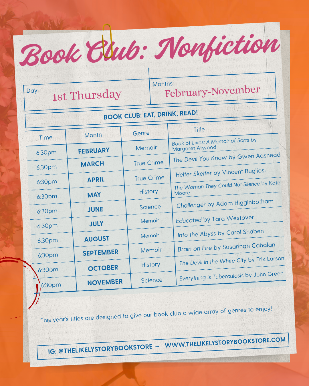 Perfect Pair Book Club Membership